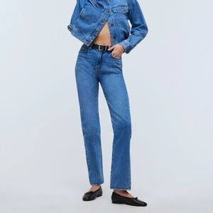 NWT Madewell Tall 90's Straight Jean Size 27T
